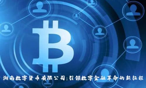 湖南数字货币有限公司：引领数字金融革命的新征程